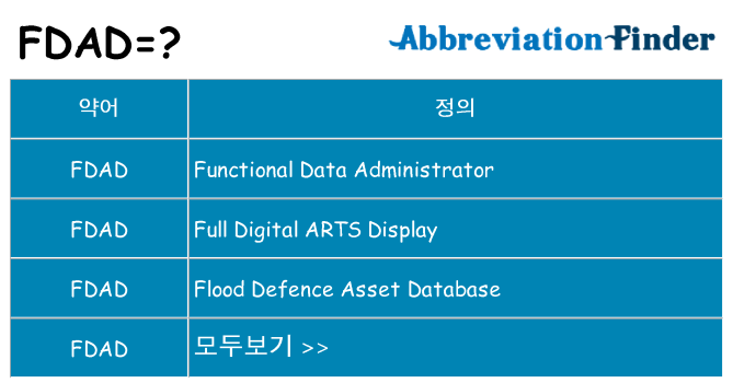 fdad 대 한 무엇을 서가