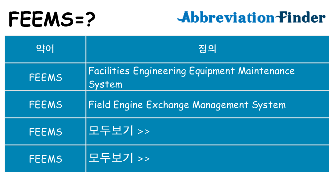 feems 대 한 무엇을 서가