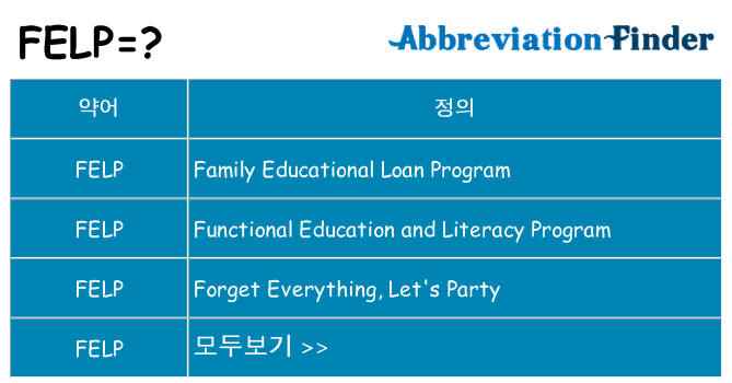 felp 대 한 무엇을 서가