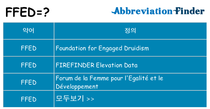 ffed 대 한 무엇을 서가