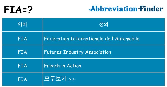 fia 대 한 무엇을 서가