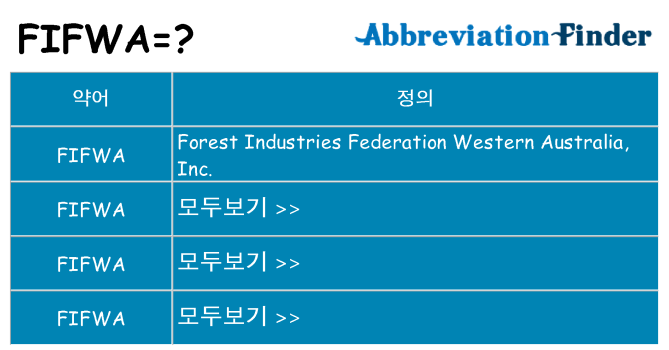 fifwa 대 한 무엇을 서가