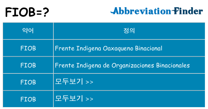 fiob 대 한 무엇을 서가