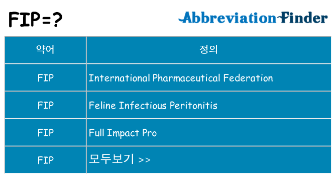 fip 대 한 무엇을 서가