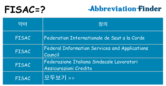 fisac 대 한 무엇을 서가