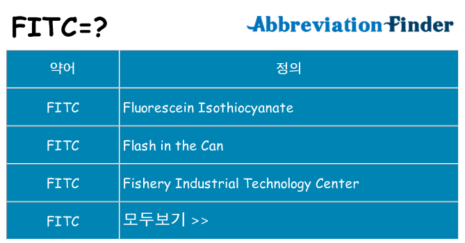 fitc 대 한 무엇을 서가