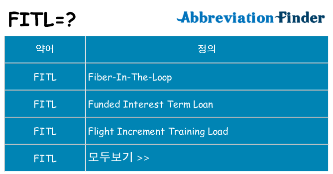 fitl 대 한 무엇을 서가
