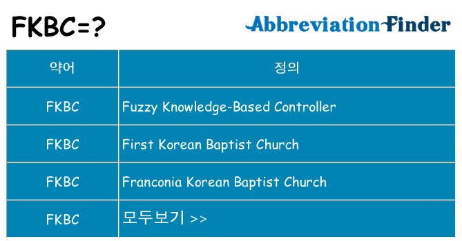 fkbc 대 한 무엇을 서가