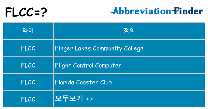 flcc 대 한 무엇을 서가