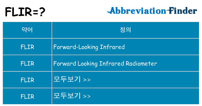flir 대 한 무엇을 서가