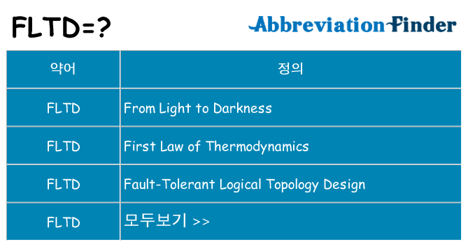 fltd 대 한 무엇을 서가