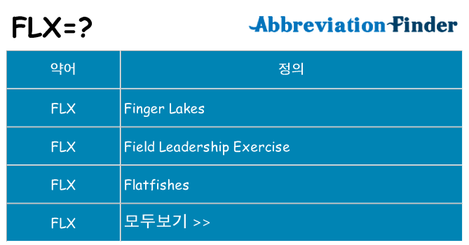 flx 대 한 무엇을 서가