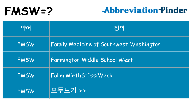 fmsw 대 한 무엇을 서가