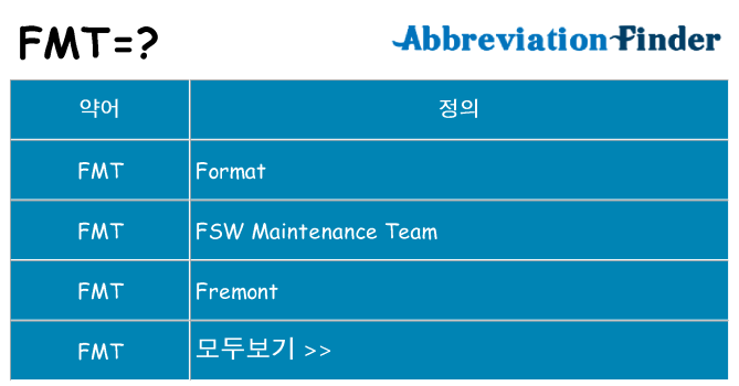 fmt 대 한 무엇을 서가