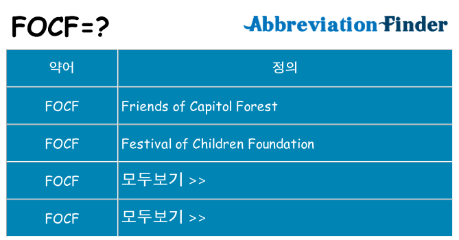 focf 대 한 무엇을 서가