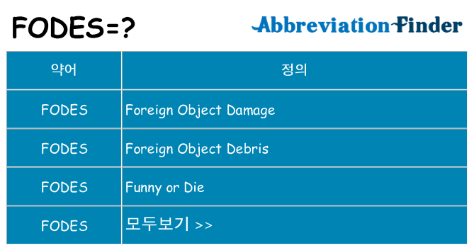 fodes 대 한 무엇을 서가