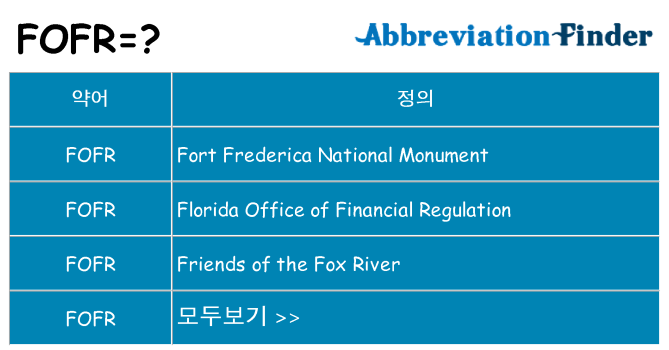 fofr 대 한 무엇을 서가
