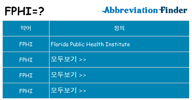 fphi 대 한 무엇을 서가