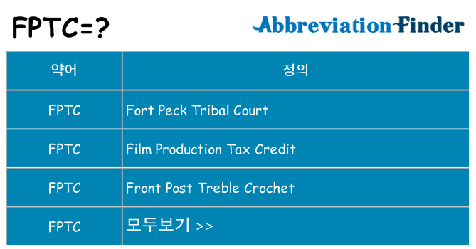 fptc 대 한 무엇을 서가