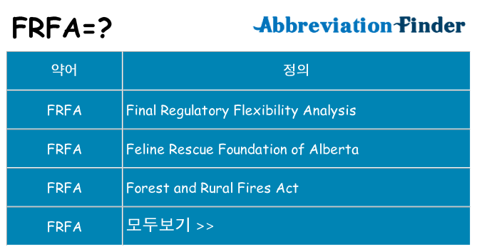 frfa 대 한 무엇을 서가