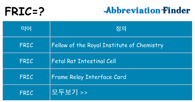 fric 대 한 무엇을 서가