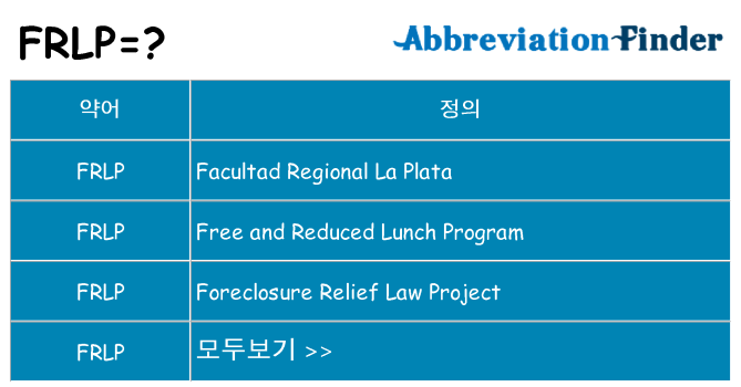 frlp 대 한 무엇을 서가