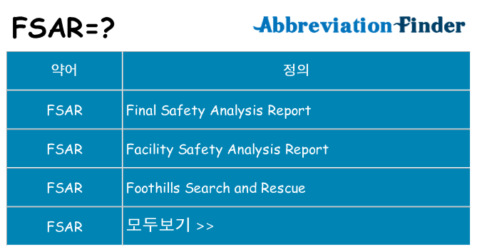 fsar 대 한 무엇을 서가