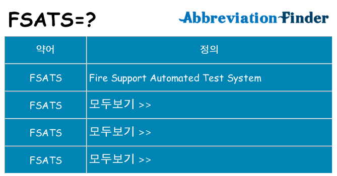 fsats 대 한 무엇을 서가