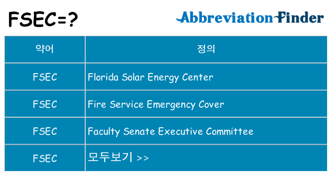 fsec 대 한 무엇을 서가
