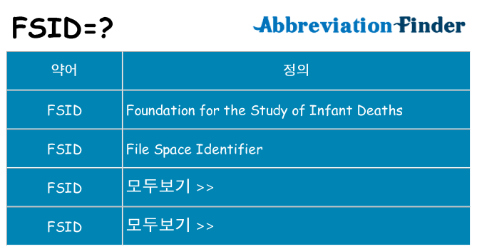 fsid 대 한 무엇을 서가
