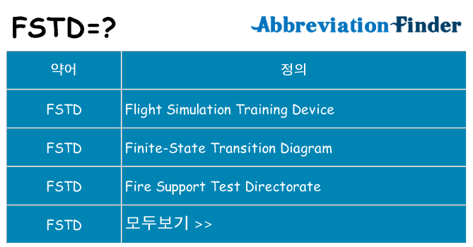 fstd 대 한 무엇을 서가