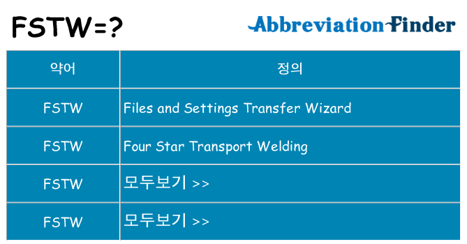 fstw 대 한 무엇을 서가