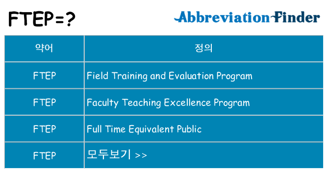 ftep 대 한 무엇을 서가