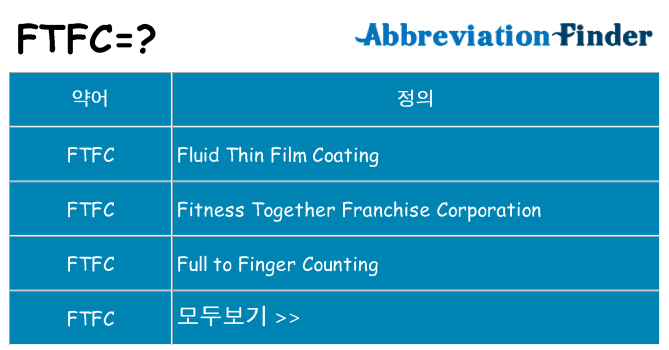 ftfc 대 한 무엇을 서가