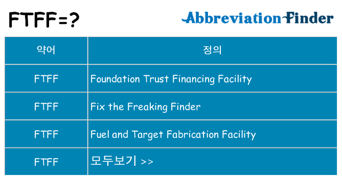 ftff 대 한 무엇을 서가