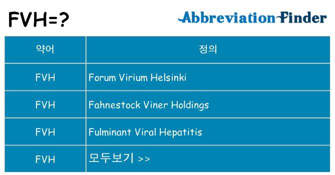 fvh 대 한 무엇을 서가