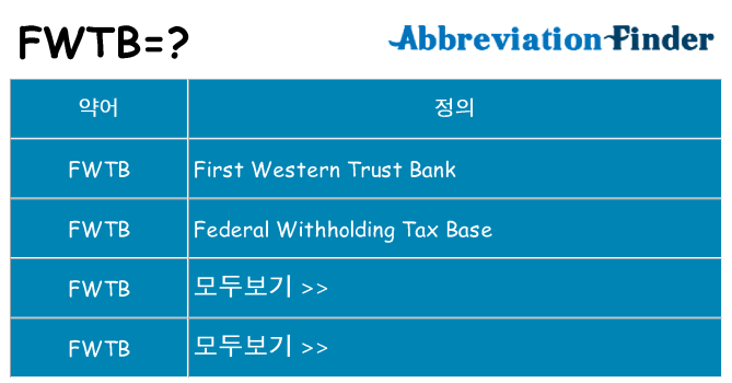 fwtb 대 한 무엇을 서가