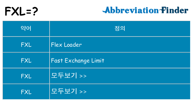 fxl 대 한 무엇을 서가