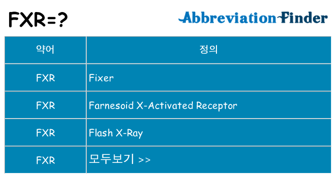 fxr 대 한 무엇을 서가