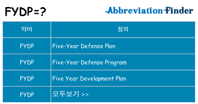 fydp 대 한 무엇을 서가