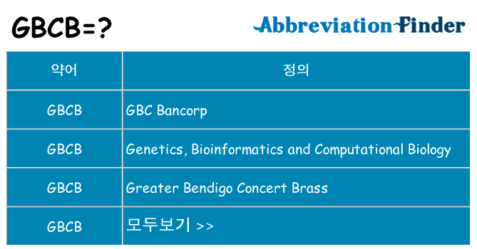 gbcb 대 한 무엇을 서가