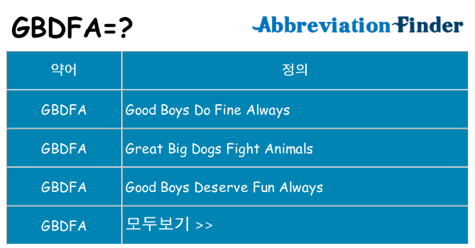 gbdfa 대 한 무엇을 서가