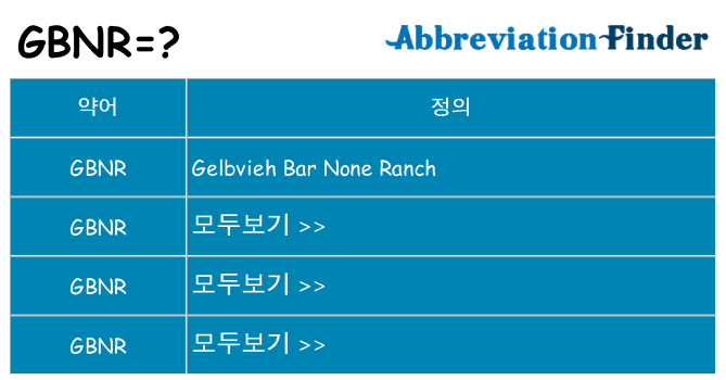 gbnr 대 한 무엇을 서가