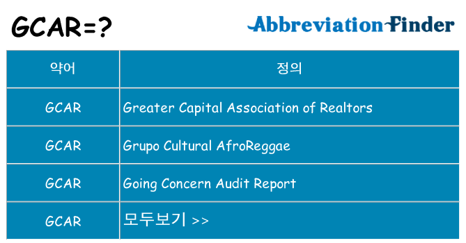 gcar 대 한 무엇을 서가