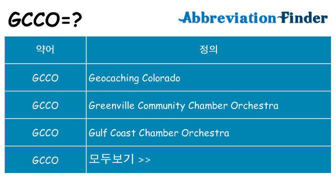 gcco 대 한 무엇을 서가