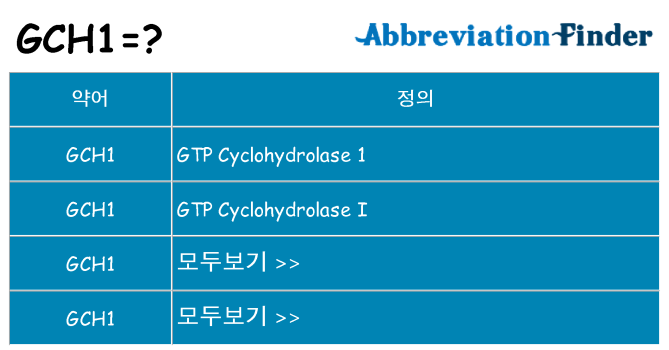 gch1 대 한 무엇을 서가