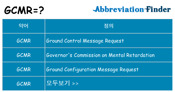 gcmr 대 한 무엇을 서가