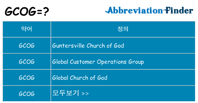 gcog 대 한 무엇을 서가