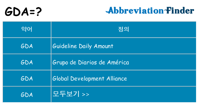 gda 대 한 무엇을 서가