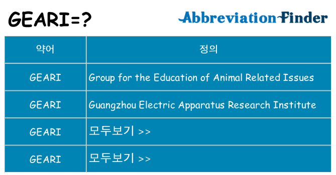 geari 대 한 무엇을 서가